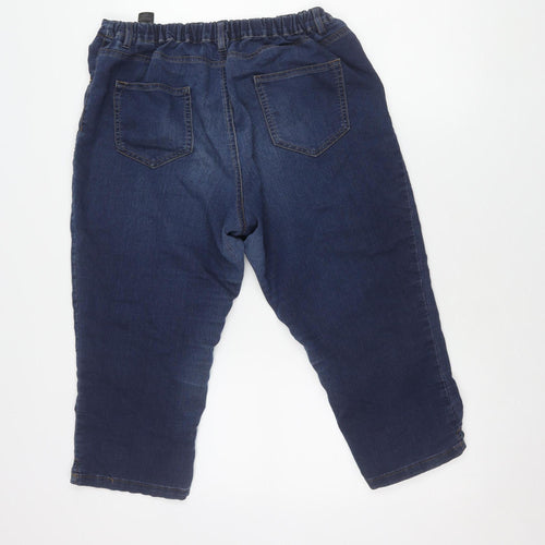 Marks and Spencer Women's Blue Bermuda Shorts Size 18