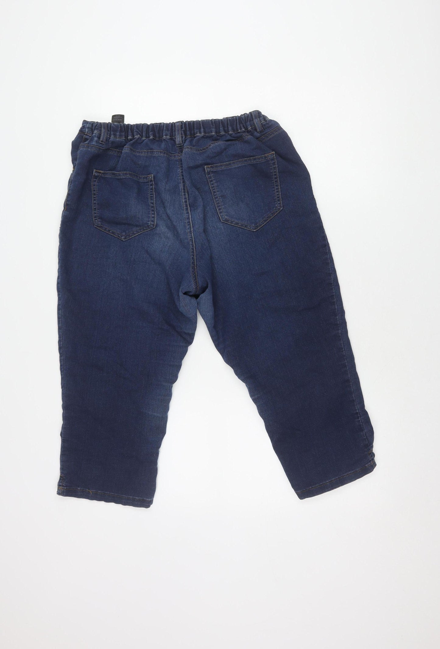 Marks and Spencer Women's Blue Bermuda Shorts Size 18