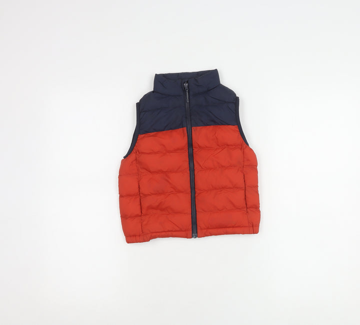 Uniqlo Boys Red Navy Puffer Jacket Size 12 - Stylish & Warm
