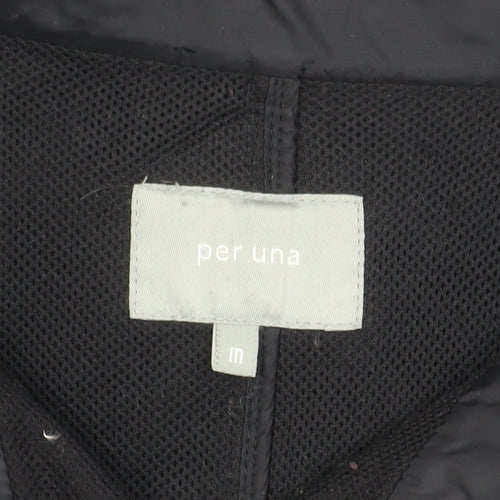 Per Una Black Women's M Long Sleeve Trench Coat