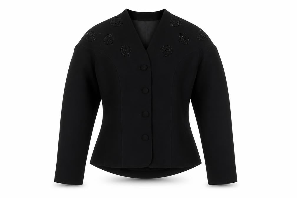 Front view of Next Women's Black Blazer, Size: Stylish Find