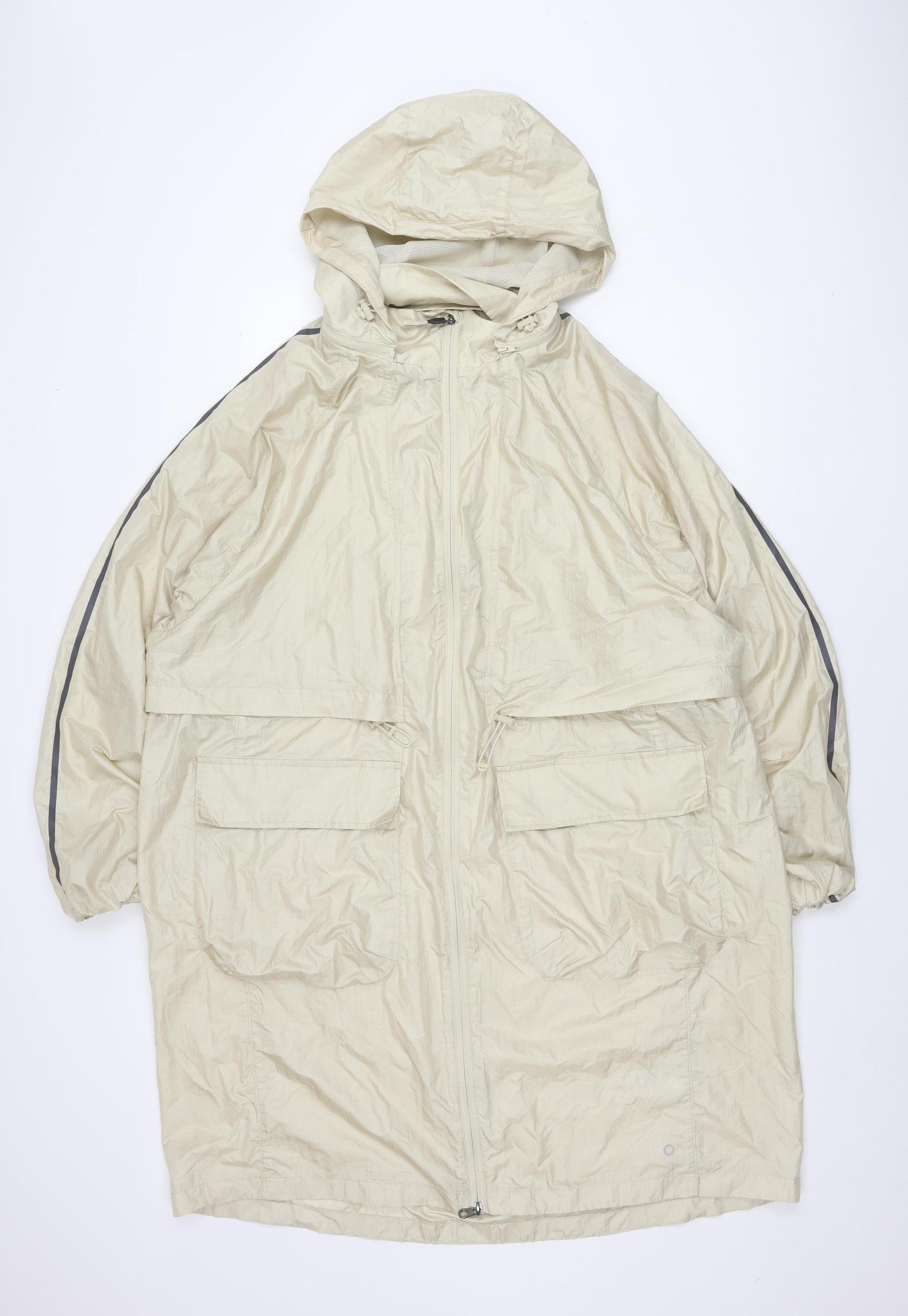Marks and Spencer Beige Hooded Jacket, Women UK 16, Excellent Condition
