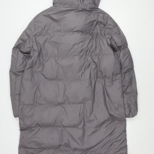 Marks and Spencer Women's Grey Long Puffer Coat Size 16