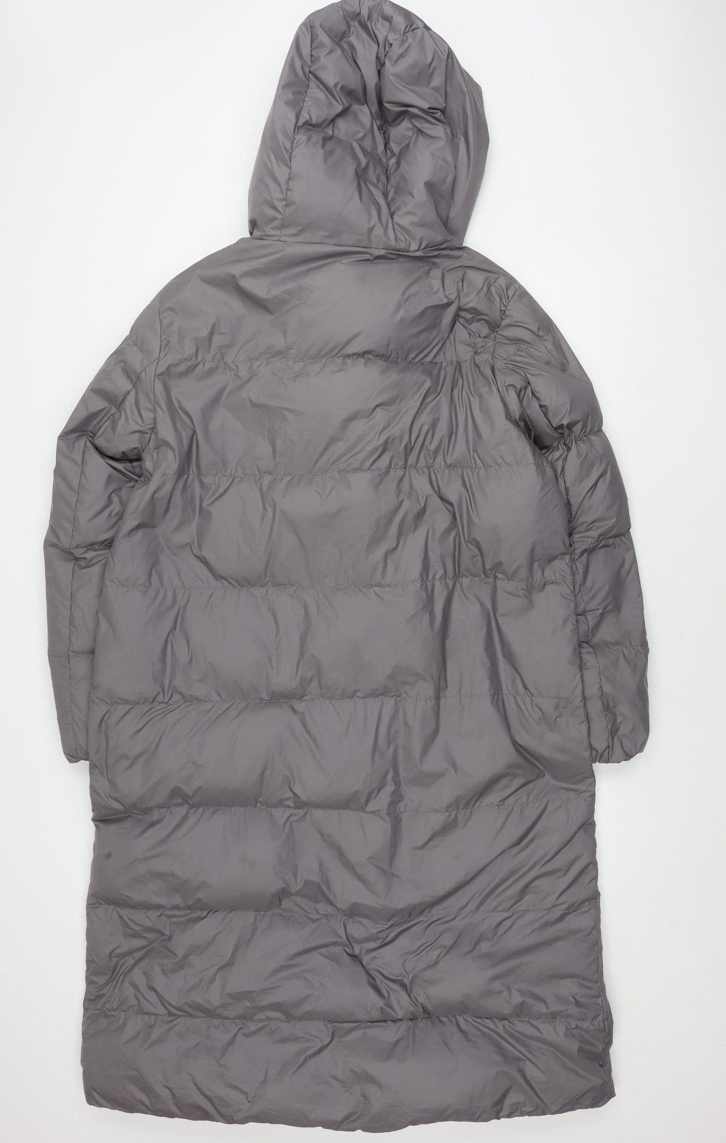 Marks and Spencer Women's Grey Long Puffer Coat Size 16