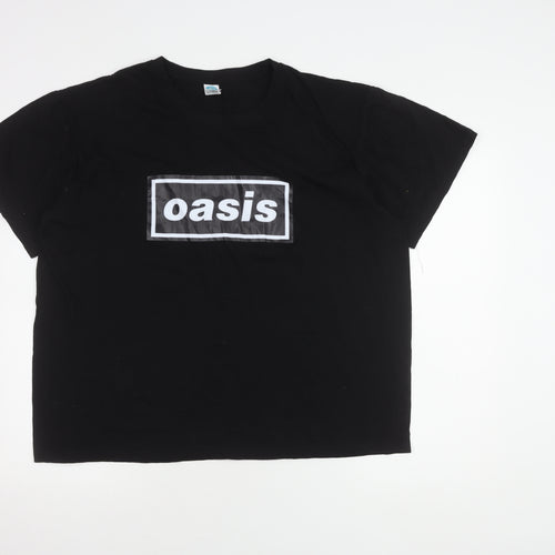 New Spirit Men’s Black Oasis Band T-Shirt 2XL