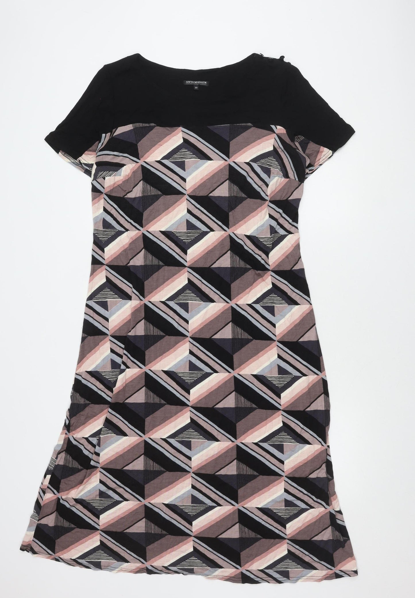 Anya Madsen Women's Geometric Dress, Size 20