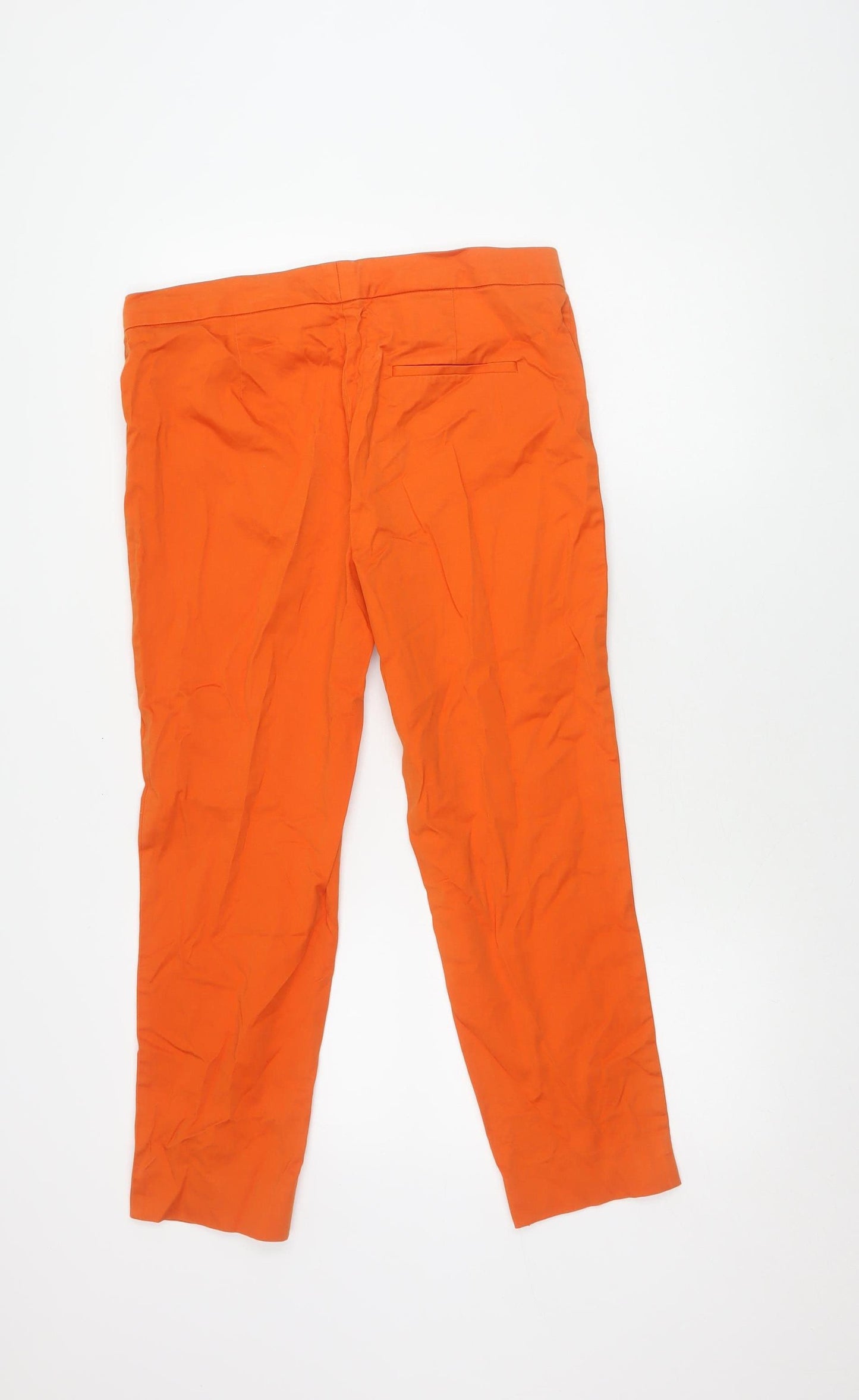 Marks & Spencer Orange Women's Straight Trousers Size 12