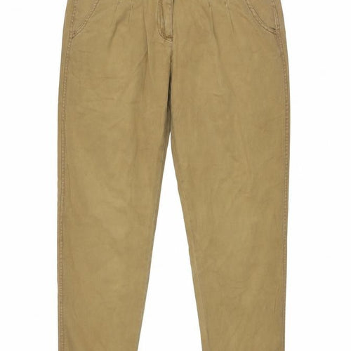 New Look Women's Brown Chino Trousers Size 12 Cotton