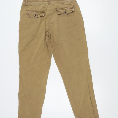 New Look Women's Brown Chino Trousers Size 12 Cotton