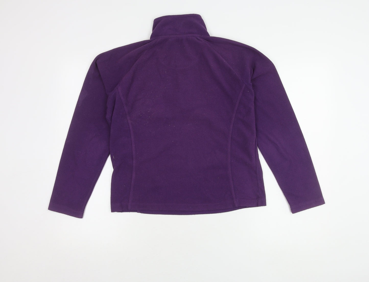Crane Trail Women's Purple Pullover Fleece, Small, 1/4 Zip
