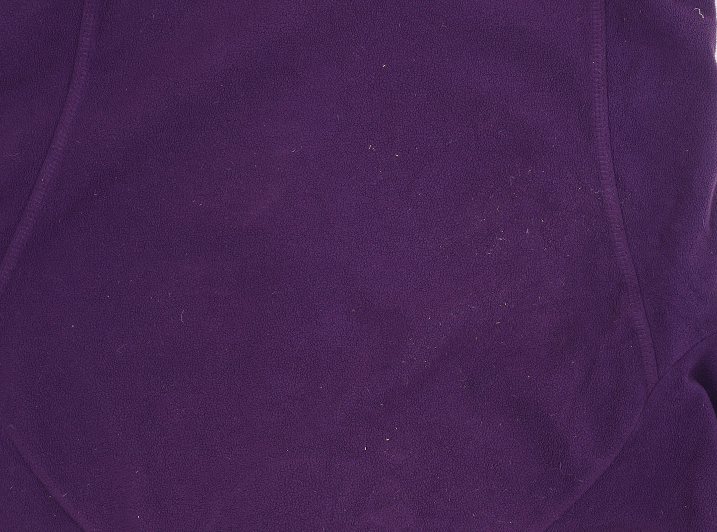 Crane Trail Women's Purple Pullover Fleece, Small, 1/4 Zip