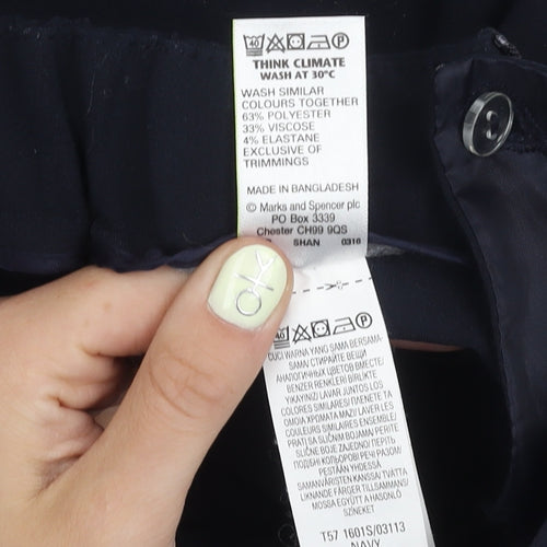 Marks and Spencer Women's Black Trousers, Size 14