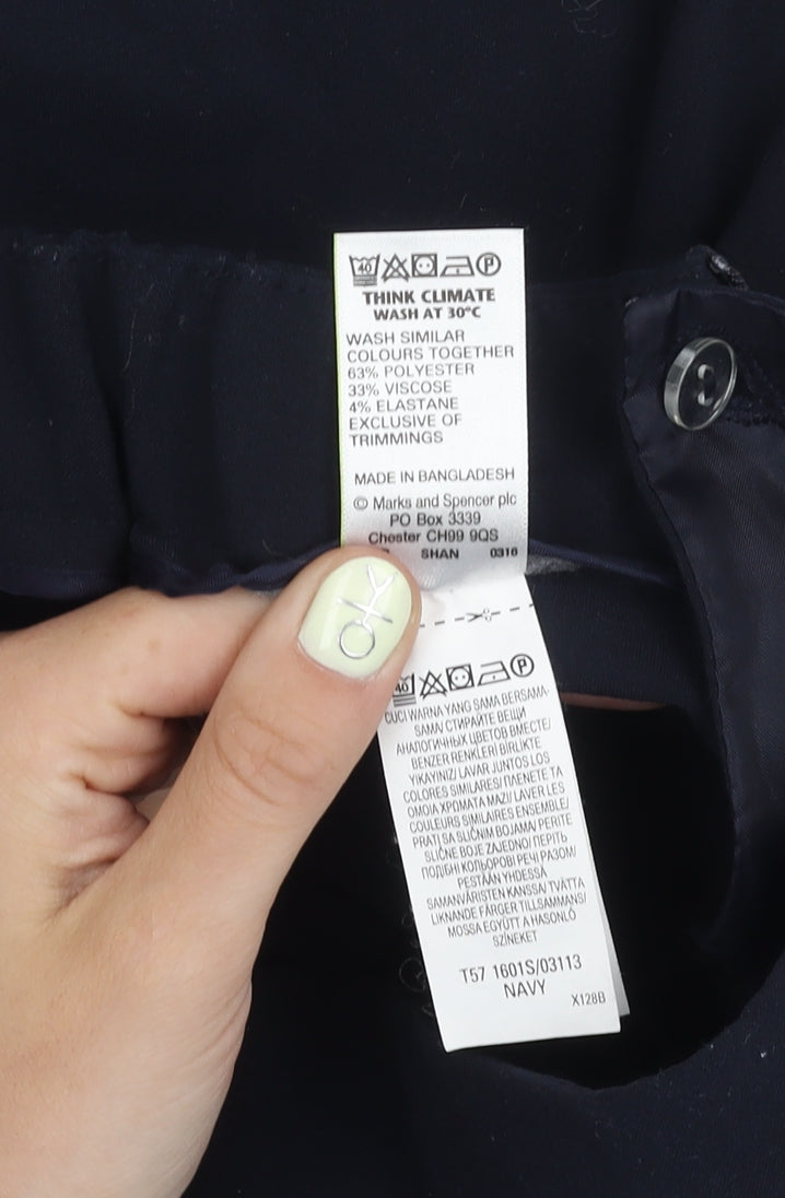 Marks and Spencer Women's Black Trousers, Size 14