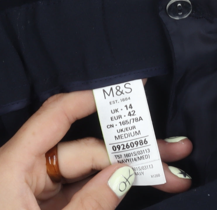 Marks and Spencer Women's Black Trousers, Size 14