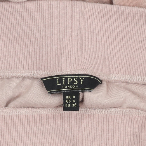 Lipsy London Women's Pink Jogger Trousers - Size 8