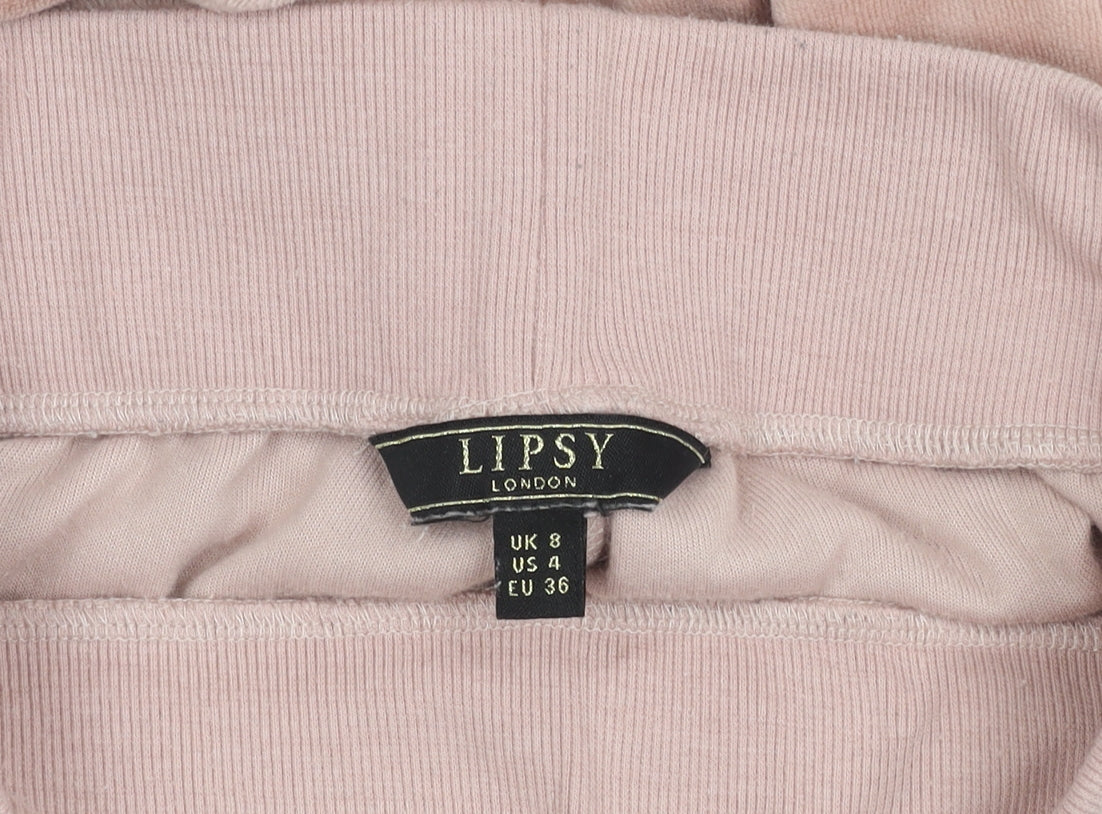 Lipsy London Women's Pink Jogger Trousers - Size 8