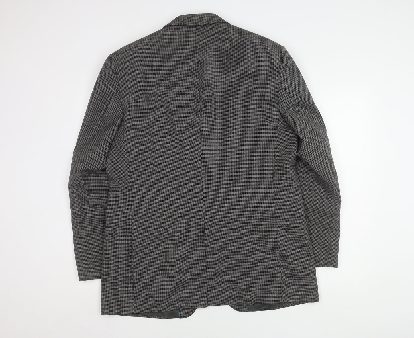 BHS Men's Grey Check Blazer, 42R, Business Jacket