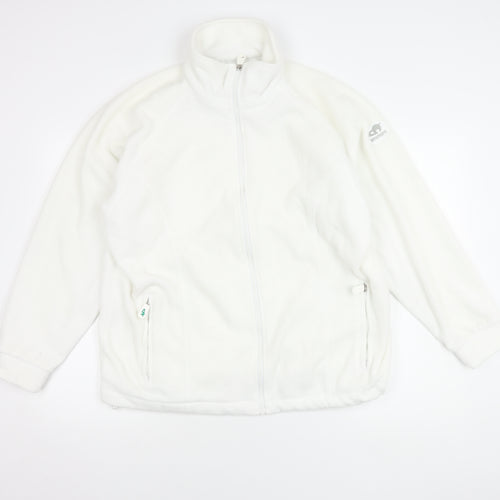 Emsmorn Men's White Medium Polyester Jacket