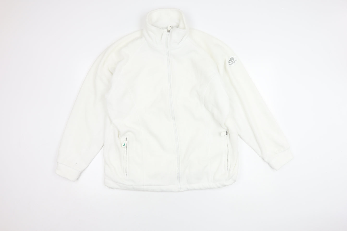 Emsmorn Men's White Medium Polyester Jacket