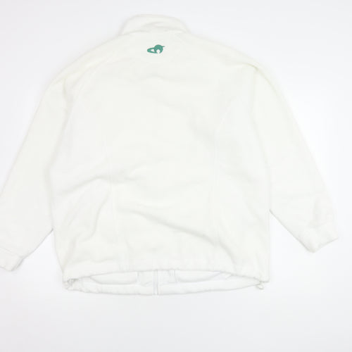 Emsmorn Men's White Medium Polyester Jacket
