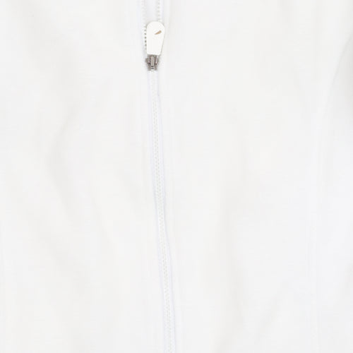 Emsmorn Men's White Medium Polyester Jacket