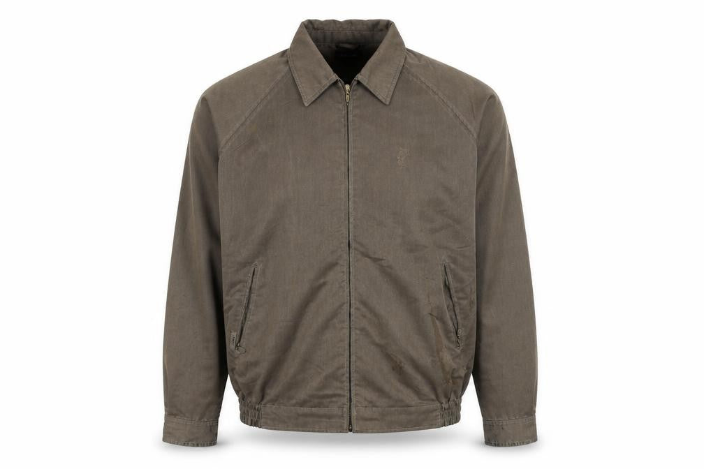 Front view of Ashworth Men's XL Grey Basic Casual Jacket