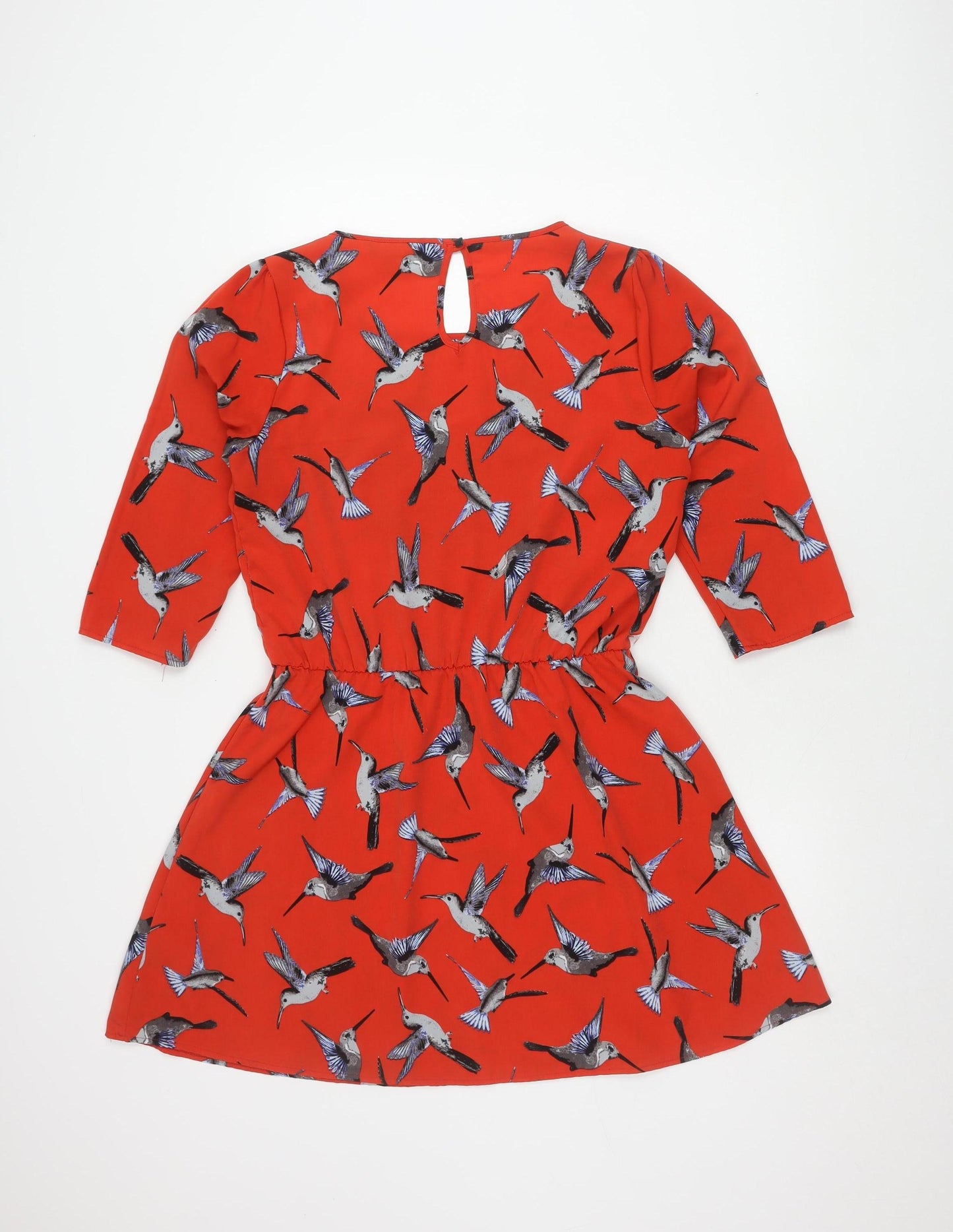 Marks and Spencer Women's Red Animal Print Dress Size 12