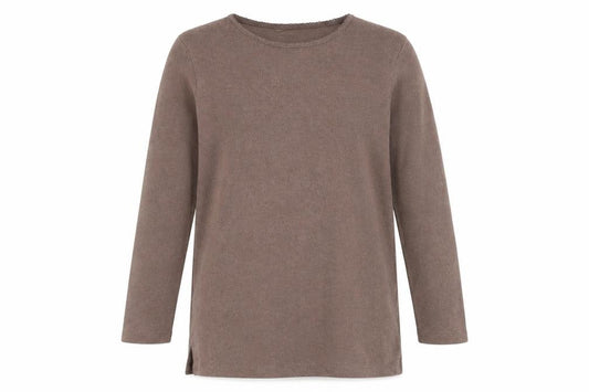 Front view of BHS Women's Mocha Brown jumper, size 12