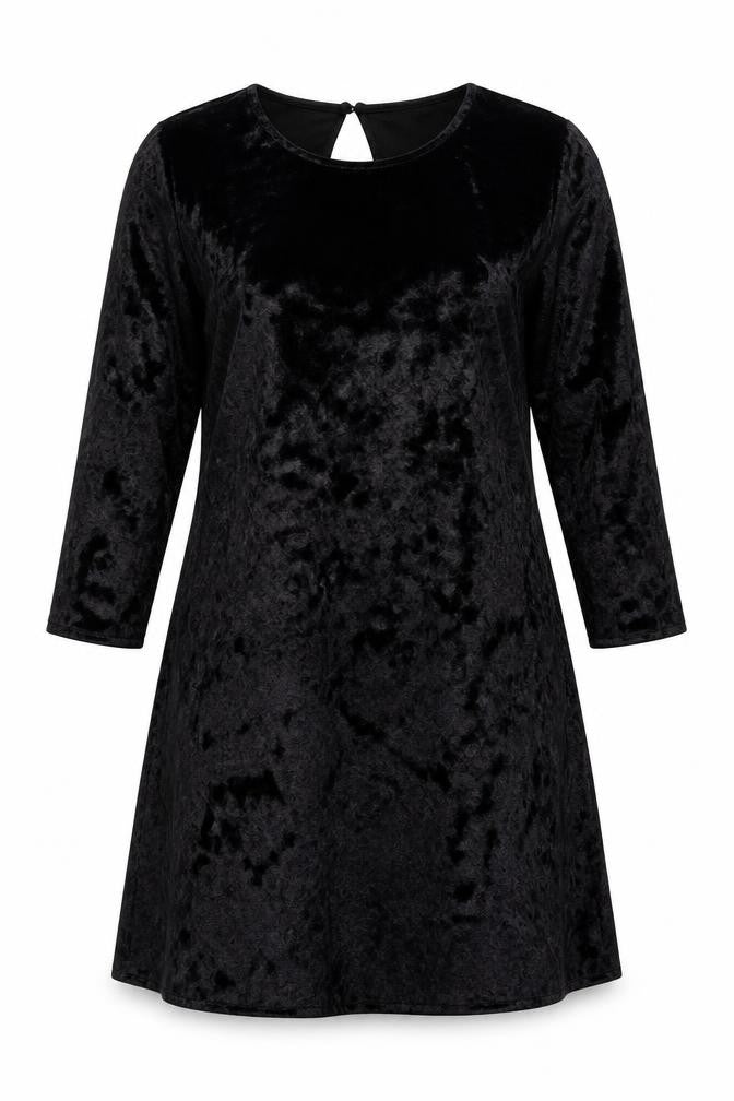 Front view of Next Women's Black Stretch Dress, size 16