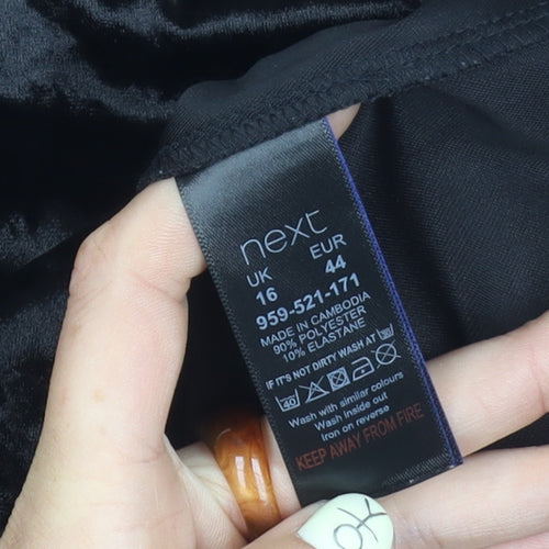 Next Women's Black Stretch Dress Size 16
