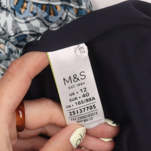 Marks and Spencer Women's Multicoloured Fit & Flare Dress
