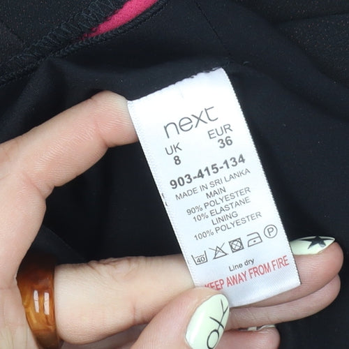 Next Women's Black Pink Colourblock Bodycon Dress