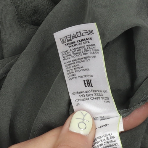 Marks and Spencer Women's Green Tank Top, Size 8