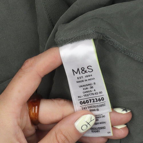 Marks and Spencer Women's Green Tank Top, Size 8