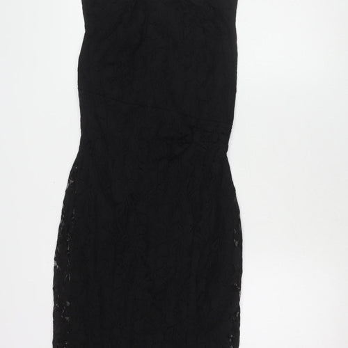 Planet Women's Black Strapless Sheath Dress Size 8