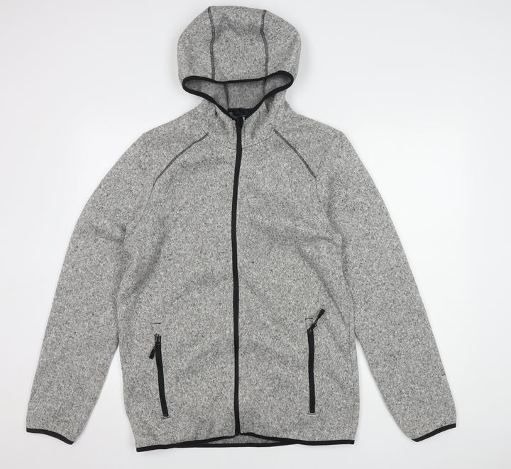 Livergy Men's Grey Hooded Jacket M