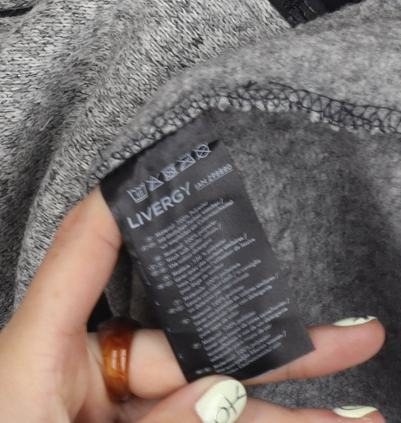 Livergy Men's Grey Hooded Jacket M