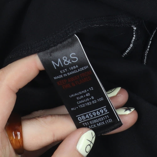 Marks and Spencer Women's Black Leggings Size 12