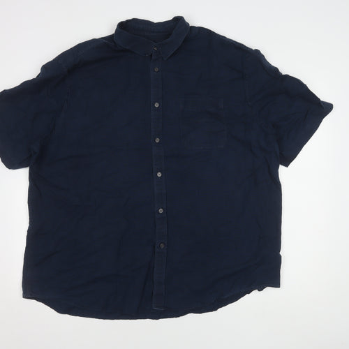 Marks & Spencer Men's Navy Blue 3XL Shirt