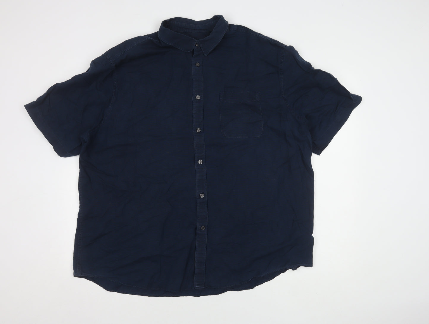 Marks & Spencer Men's Navy Blue 3XL Shirt