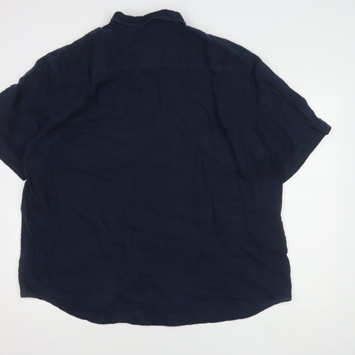 Marks & Spencer Men's Navy Blue 3XL Shirt