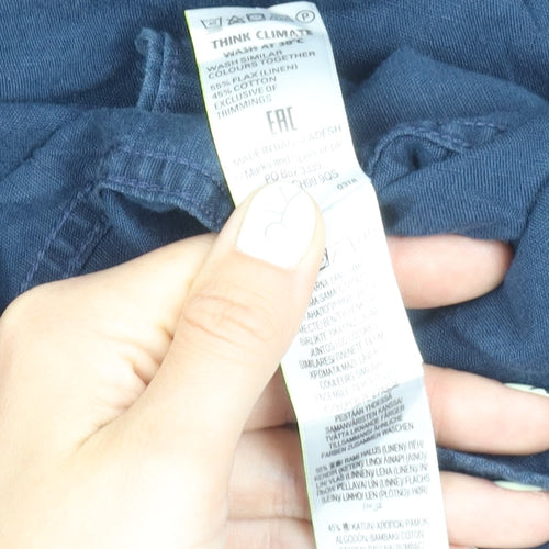 Marks & Spencer Men's Navy Blue 3XL Shirt