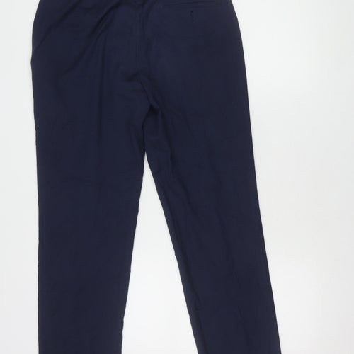 Marks and Spencer Men's Blue Regular Trousers 32