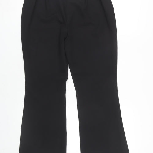 Lipsy Women's Black Flared Trousers Size 10