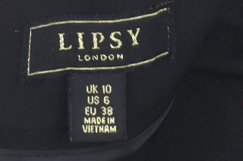 Lipsy Women's Black Flared Trousers Size 10