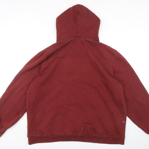 Next Men's Red XL Pullover Hoodie with Logo