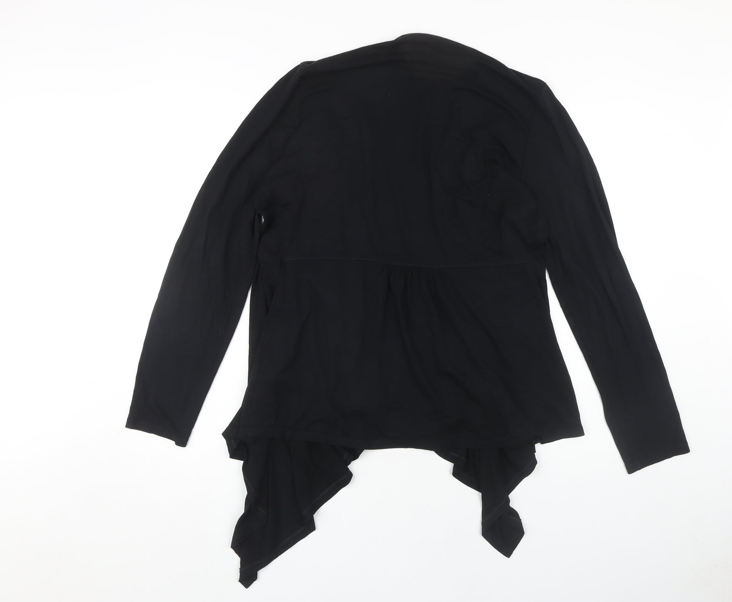 Marks and Spencer Women's Black Open Front Cardigan Size 16