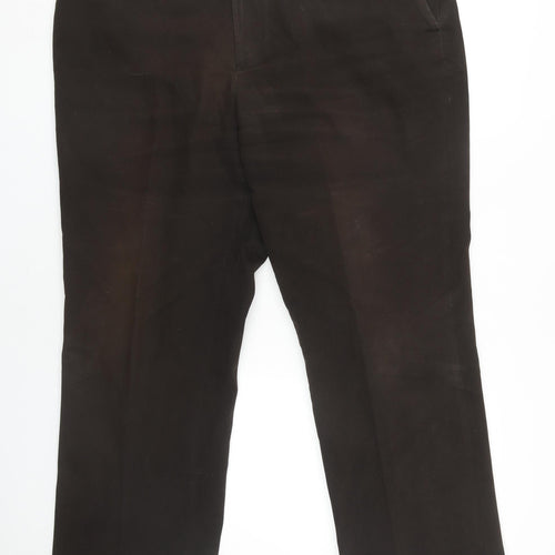 Ultimo Men's Black Trousers 40R with Button Closure