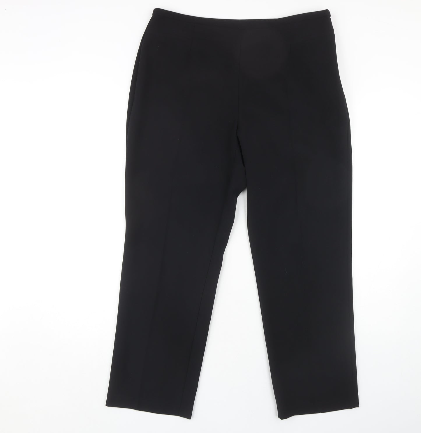 Marks & Spencer Women's Black Straight Trousers Size 14