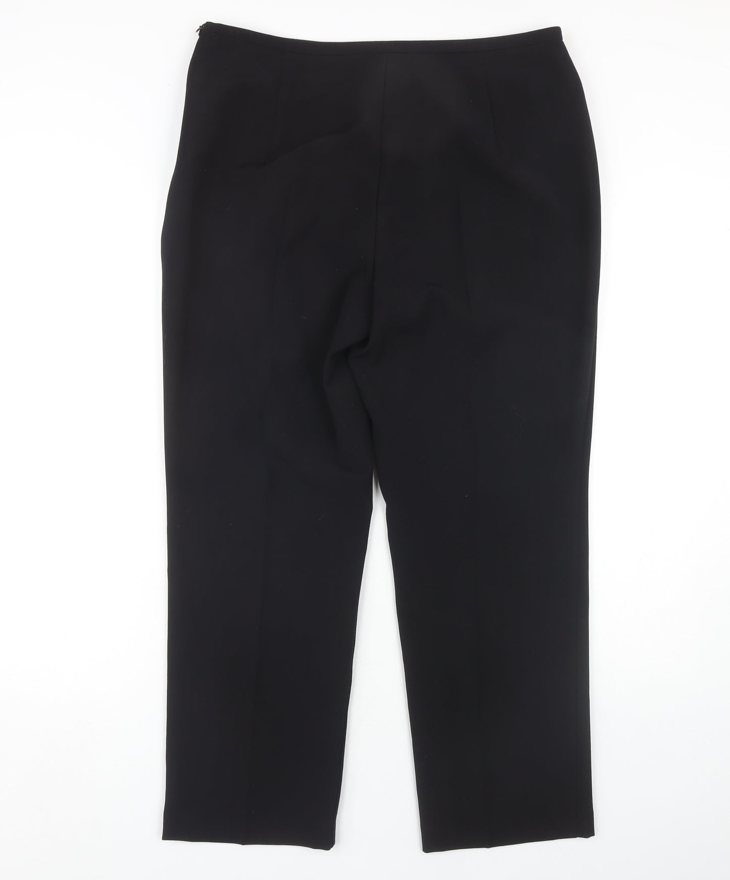 Marks & Spencer Women's Black Straight Trousers Size 14